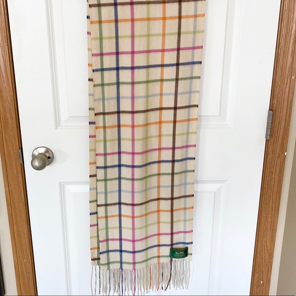 Coach Tattersall Cashmere Scarf - Picture 2 of 5